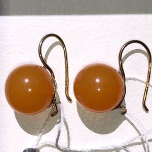 Baltic Amber Earrings Silver 925 Gold Plated Kaliningrad Amber Factory NWT